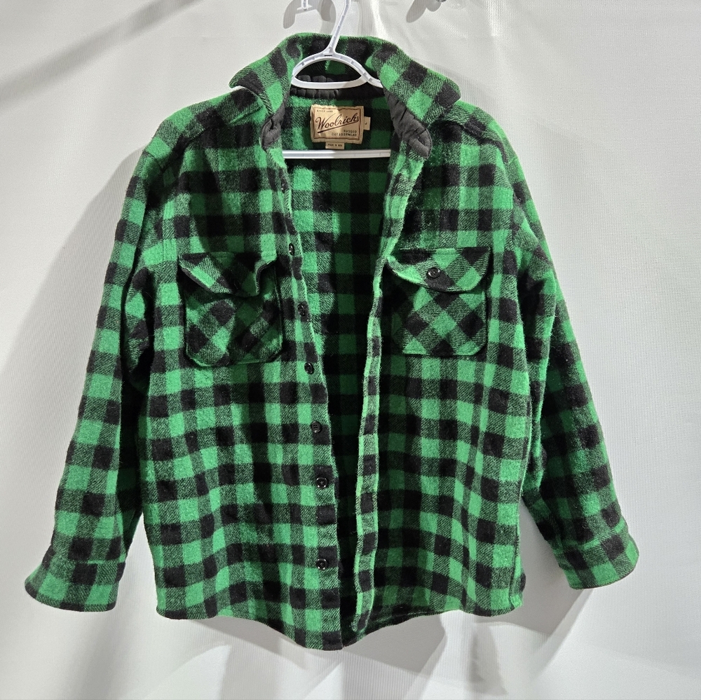 WOOLRICH Wool Heavy Duty Shirt Jacket Mens Sz L